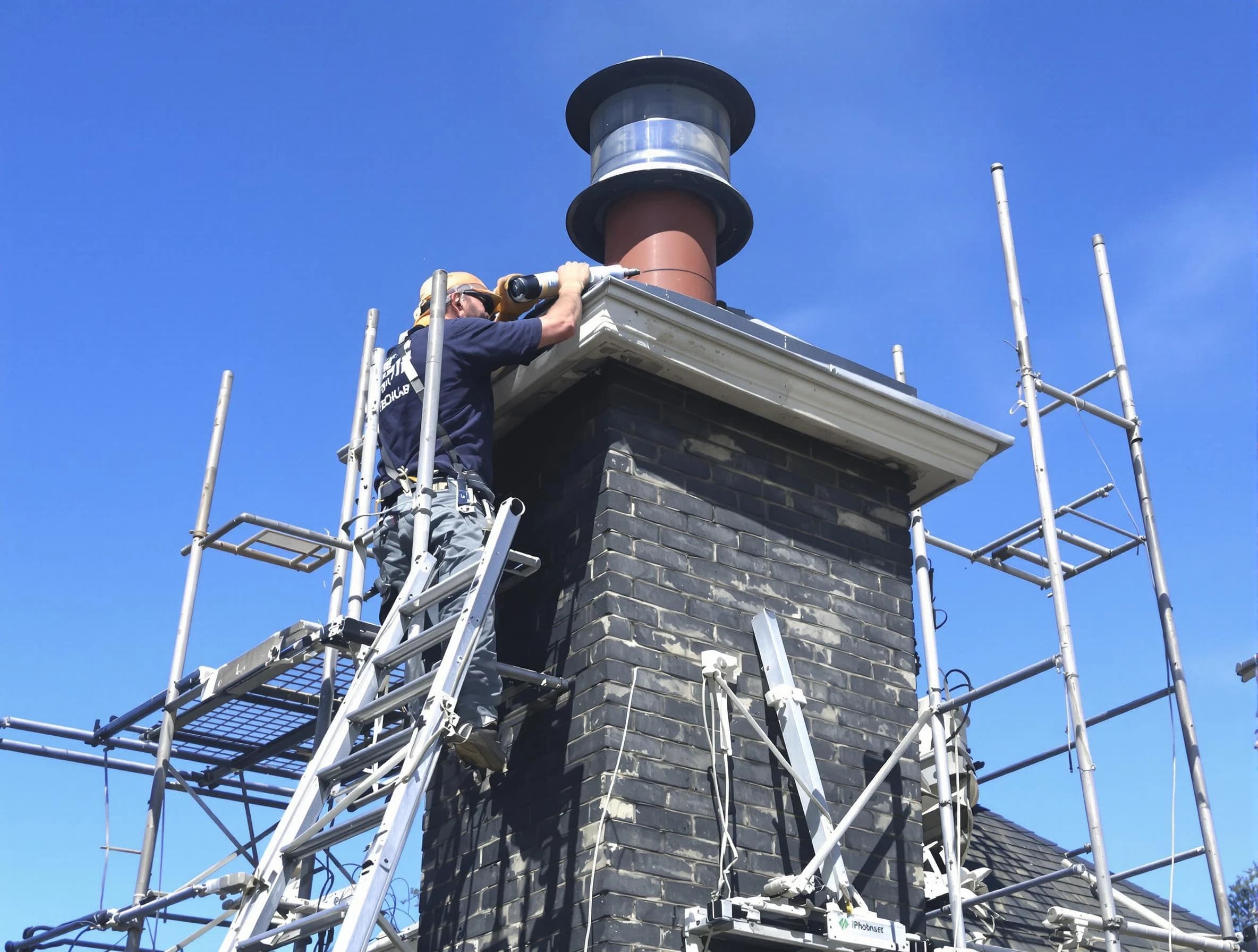 Sturdy chimney crown finished by Pemberton Chimney Sweep in Pemberton, NJ