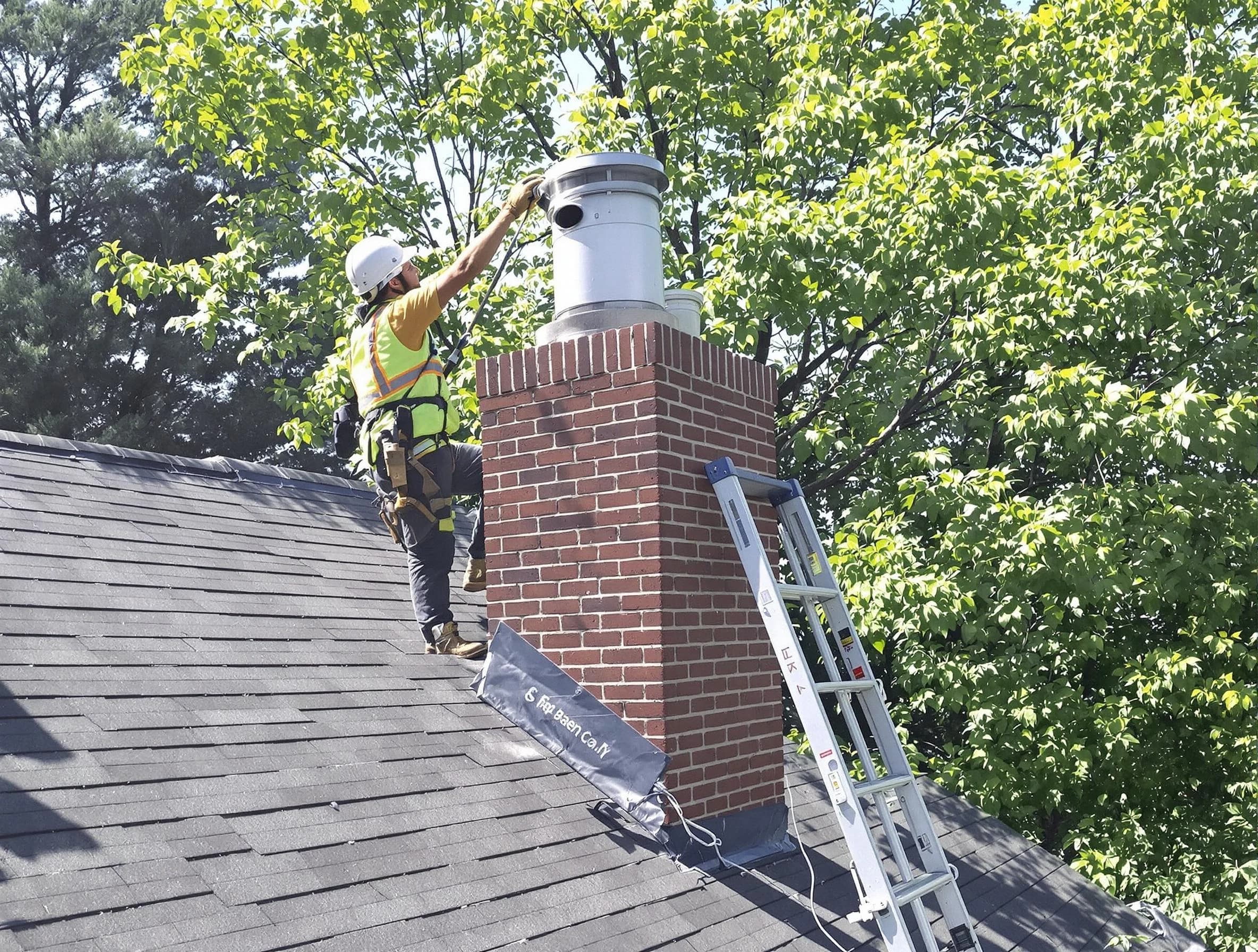 Chimney liner inspection by Pemberton Chimney Sweep in Pemberton, NJ