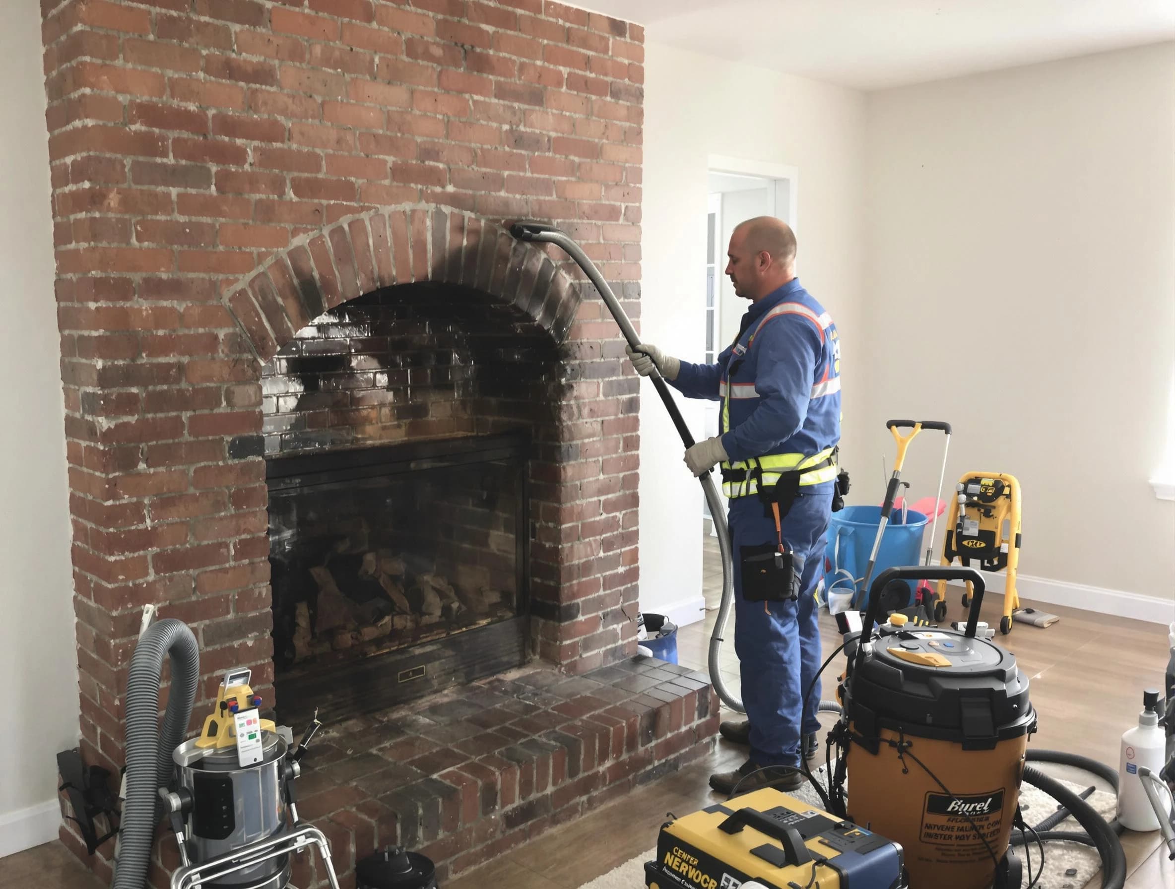 Pemberton Chimney Sweep expert performing detailed chimney sweep in Pemberton, NJ