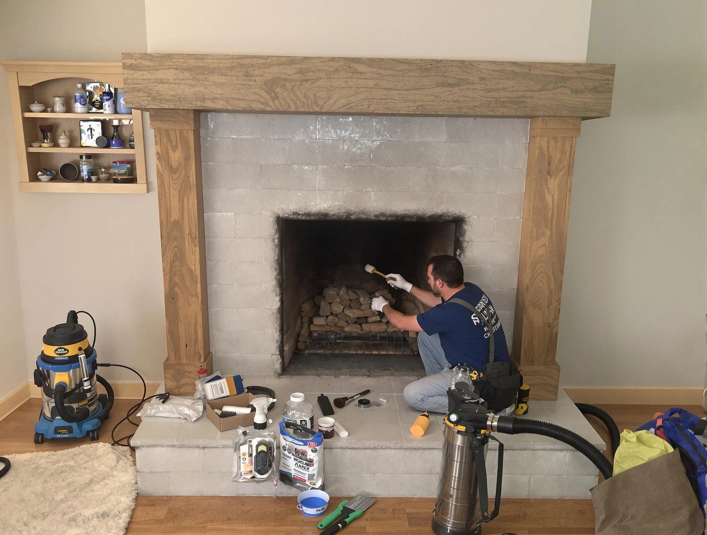 Detailed creosote removal process by Pemberton Chimney Sweep in Pemberton, NJ