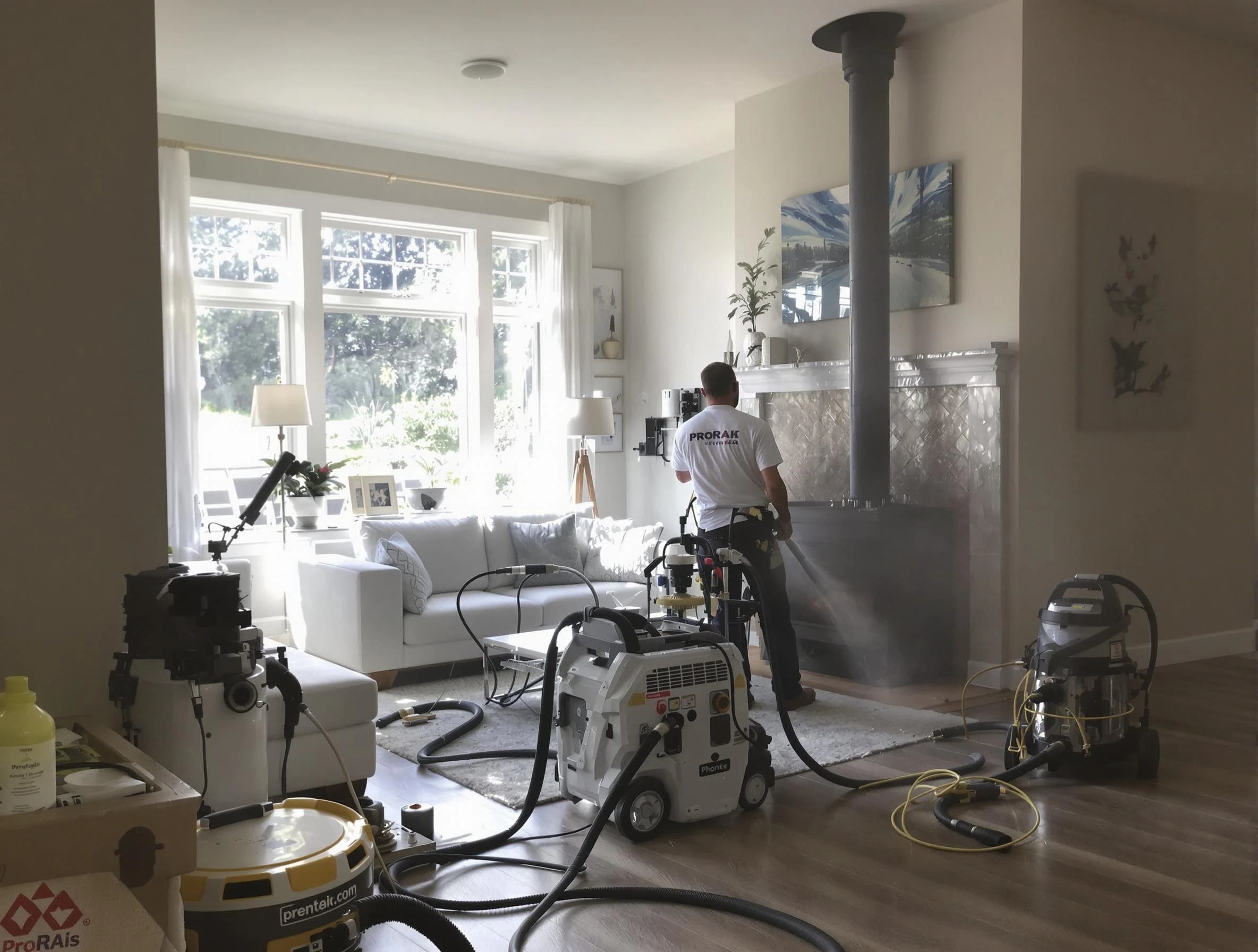 Soot removal service by Pemberton Chimney Sweep for a fireplace in Pemberton, NJ